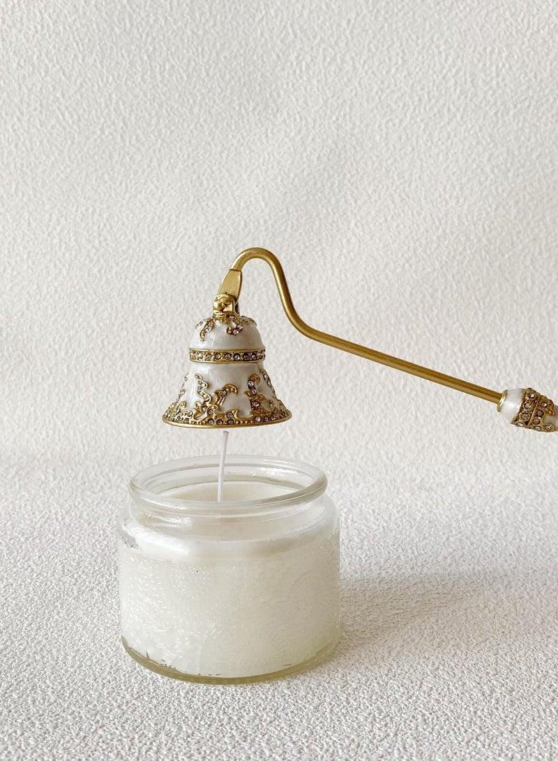 موندا مطفأة شموع، مطفأة شموع متينة بمقبض طويل، مطفأة شموع عتيقة، بمقبض معدني، هدية مثالية لعشاق الشموع. أدوات شموع معطرة وإكسسوارات ديكور منزلي لرمضان. - Image 5